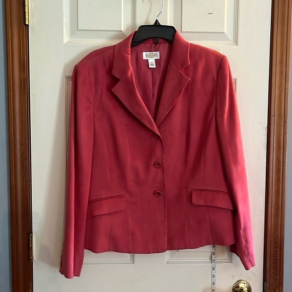 VTG-Talbots-16-Pink-velvet fabric, three button-down blazers/jacket. - Picture 1 of 12